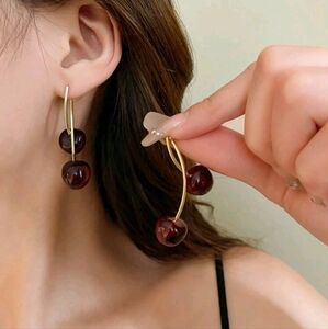 Cherry Drop Earrings